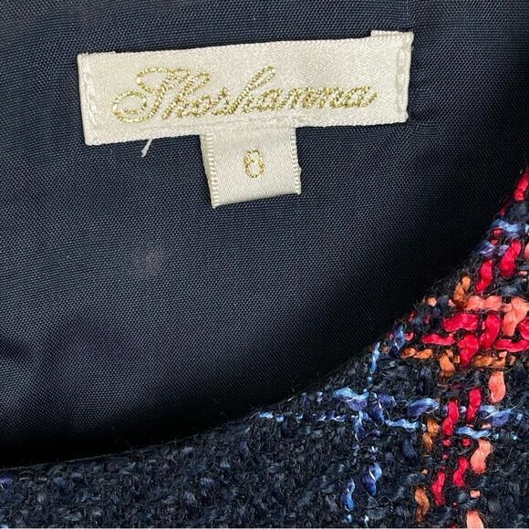 Shoshanna Adelia Cambridge Plaid Tweed Sleeveless Dress Size 6 - Picture 5 of 5